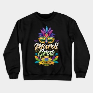 Mardi Gras New Orleans Crewneck Sweatshirt